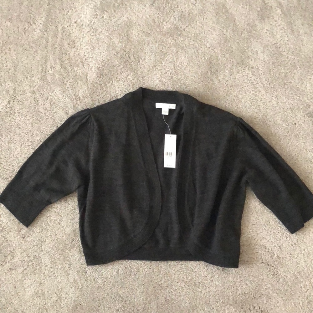 New York and co gray shrug cardigan